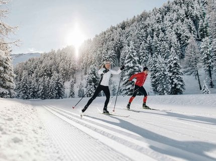 Cross-Country Skiing in the Dolomites